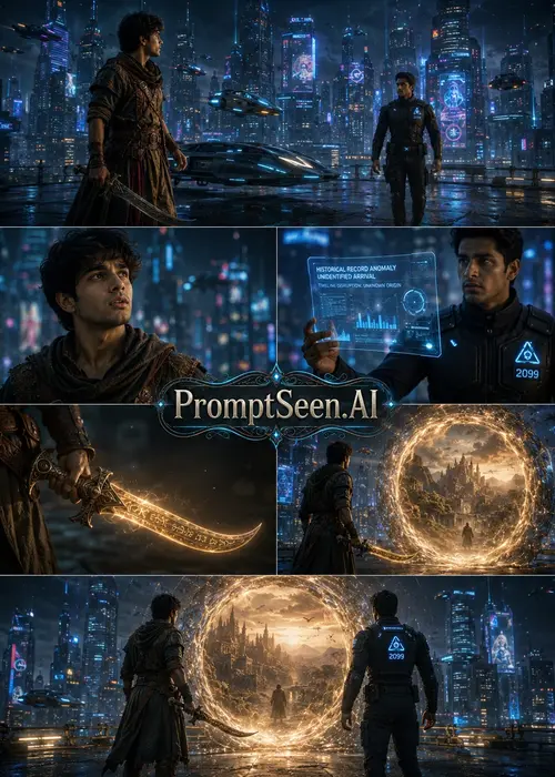 Time-Traveling Warrior Futuristic Police Crossover