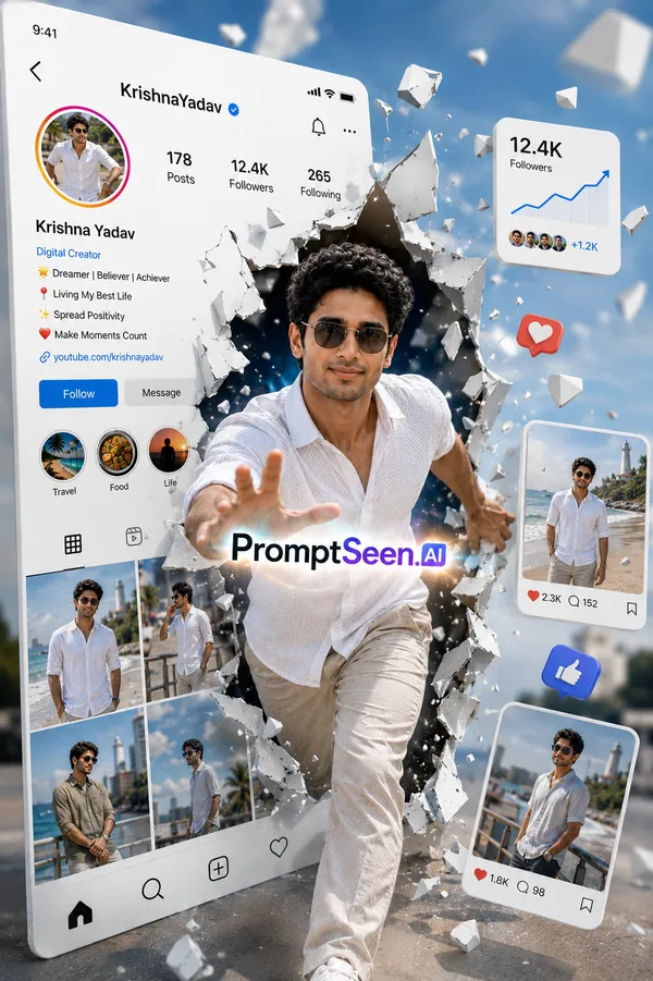 Shattered Instagram Profile Prompt