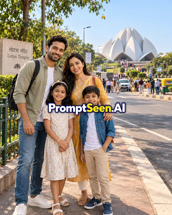 Lotus Temple Roadside Entrance View