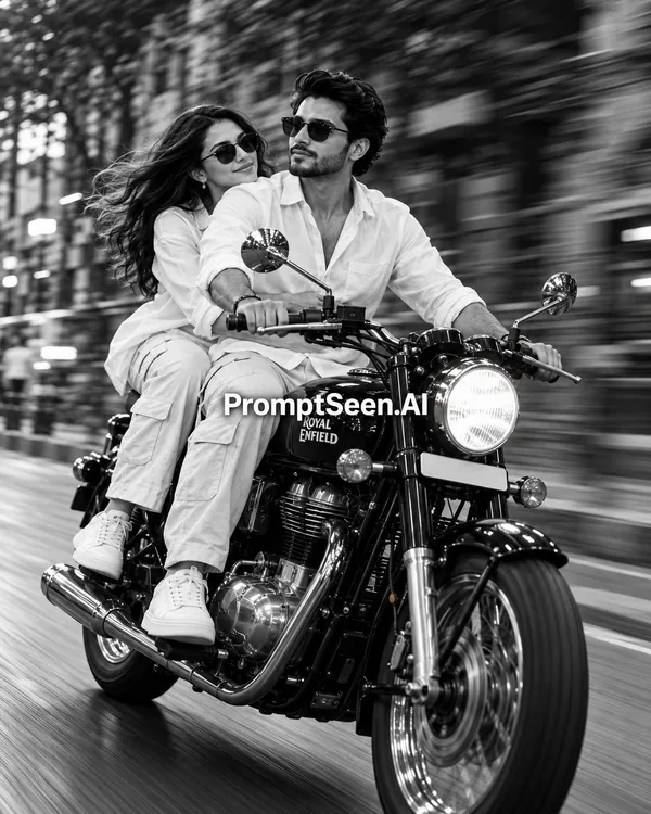 Black & White Bullet Speed Photo Prompt