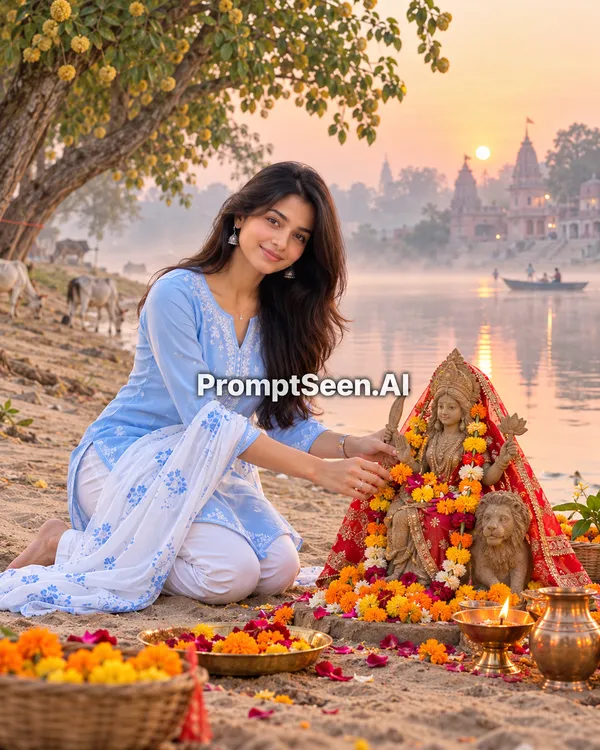 Kadamba Grove on the Yamuna Bank Photo Prompt