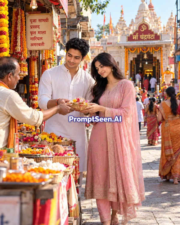 Chandraghanta Yatra Prasad Shopping Moment Prompt