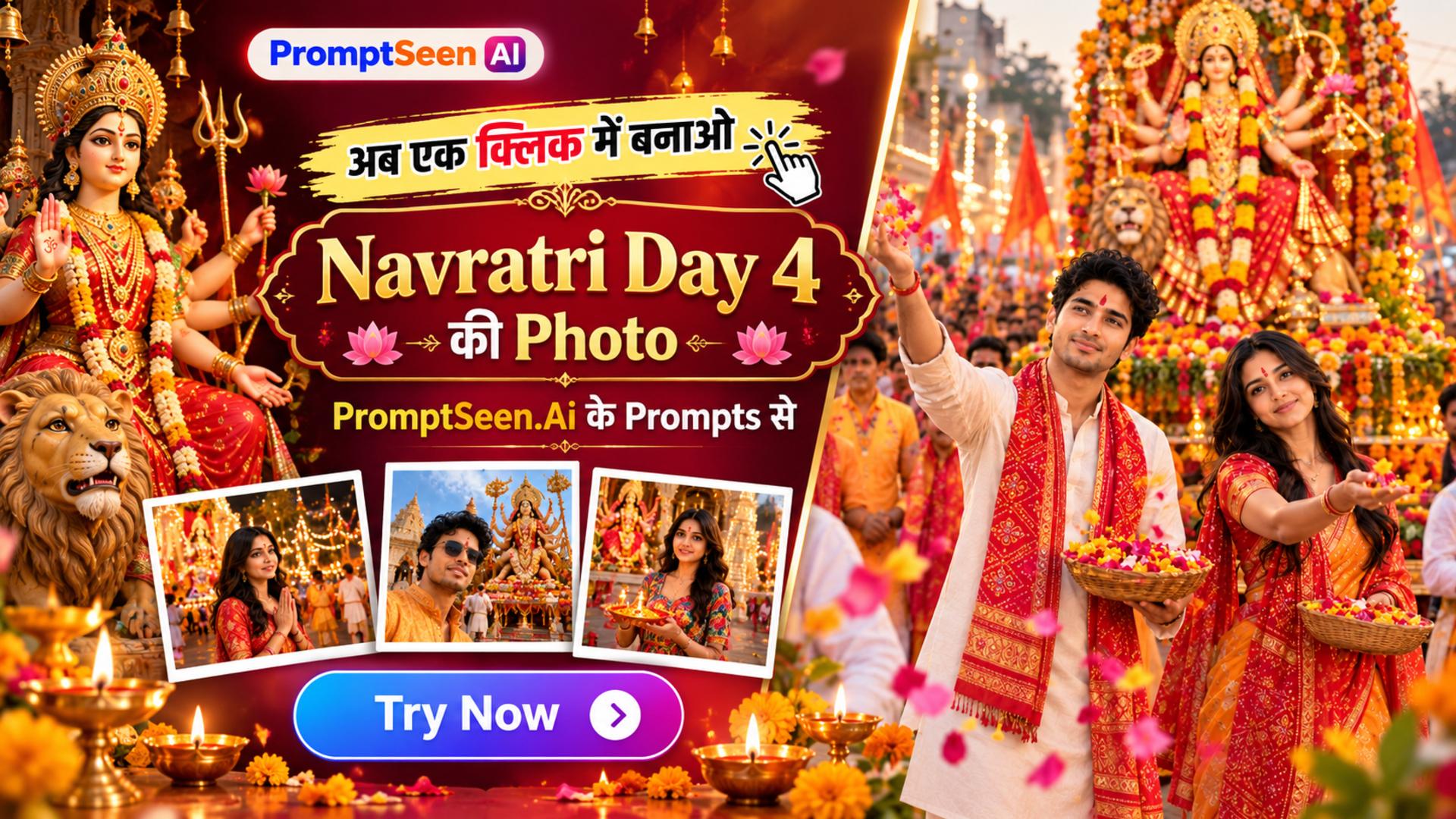 Maa Kushmanda Prompt Navratri Day 4 AI Photo Prompts