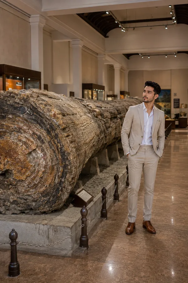 200 Million-Year-Old Fossil Tree Prompt