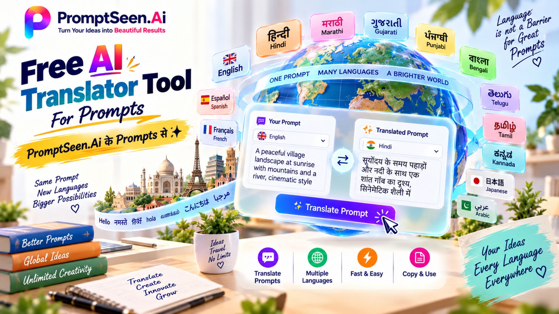 Free AI Prompts Translator Tool