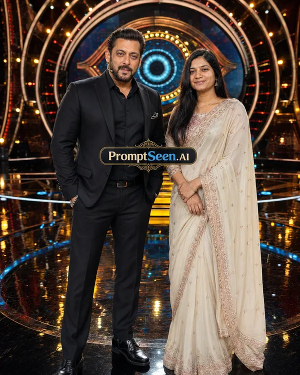 Salman Khan Bigg Boss Set Portrait