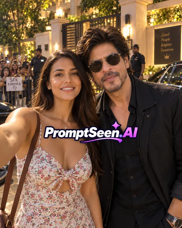 SRK Fan Meeting at Luxury Mumbai Residence Candid Selfie