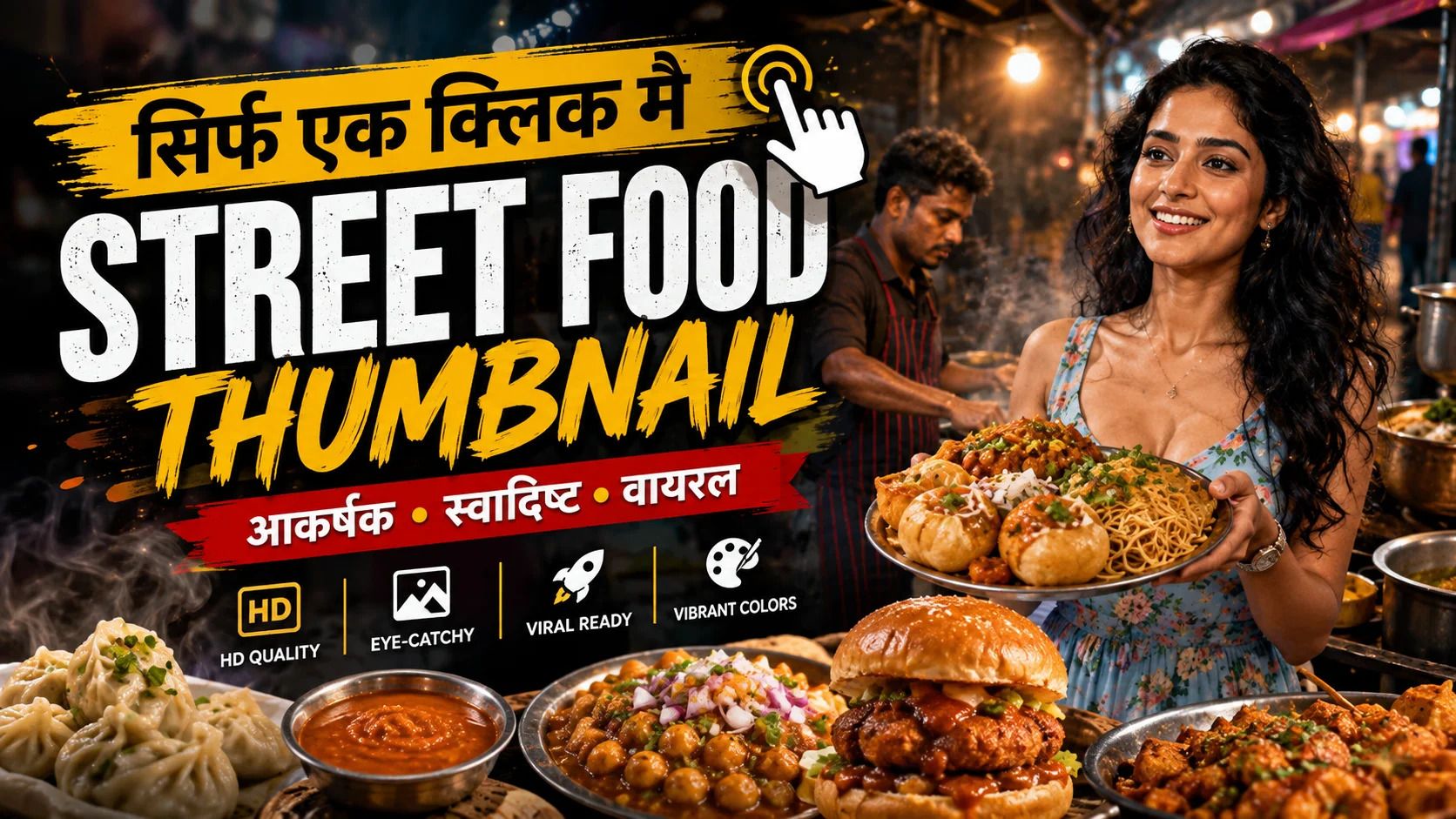 Street Food Thumbnail Prompts