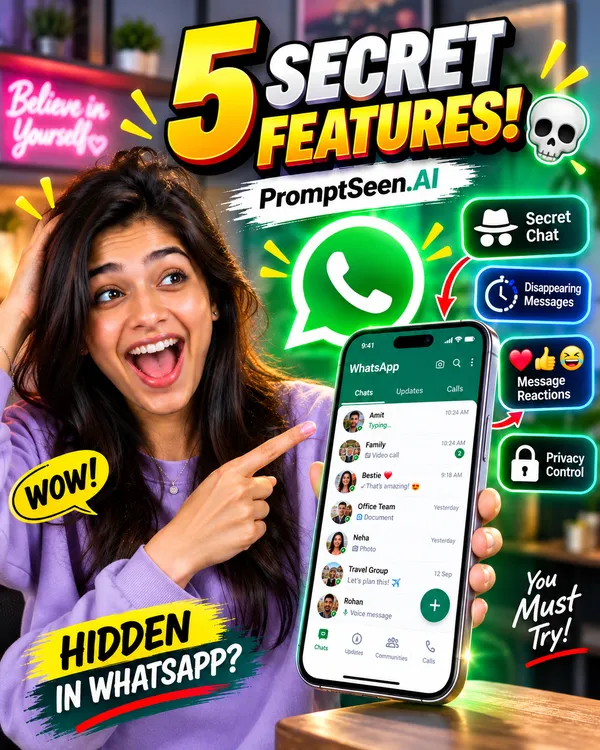 WhatsApp Hidden Features 5 Secret Features Thumbnail