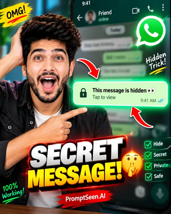 WhatsApp Message Secret SECRET MESSAGE Thumbnail