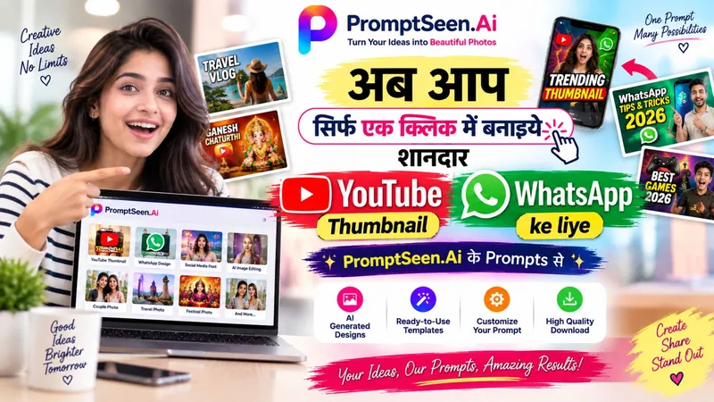 YouTube Thumbnail Prompts for WhatsApp 2026