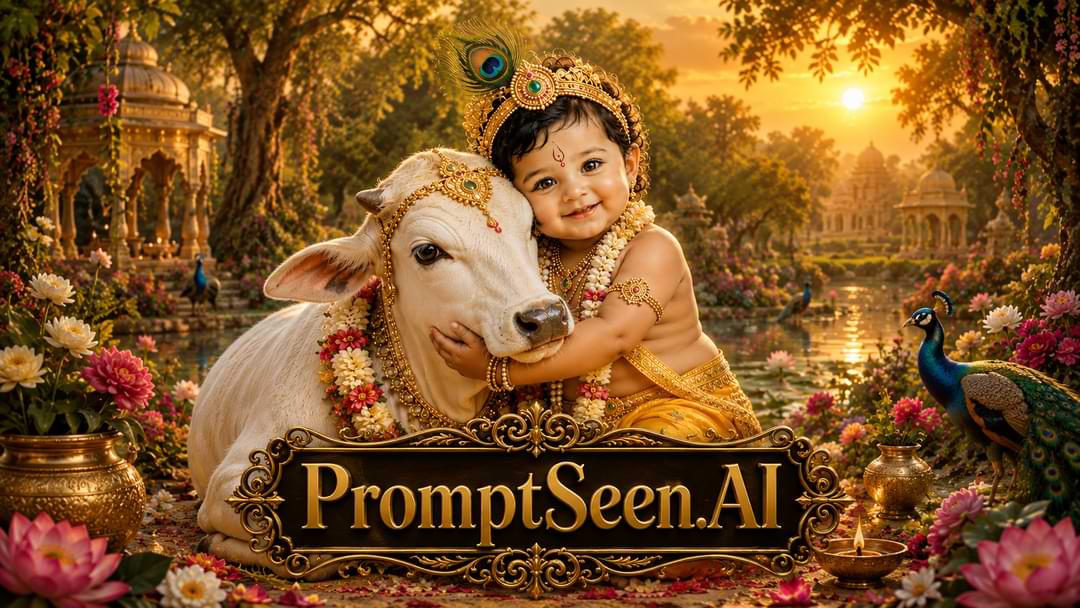 Baby Krishna Images Prompt