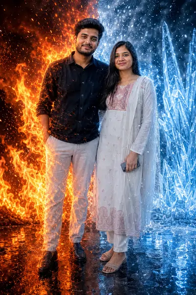 Fire and Ice Dual Element Effect