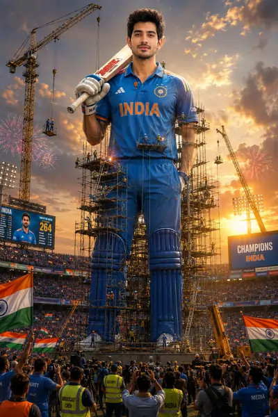 Indian Cricket Giant AI Prompt