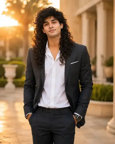 Long Voluminous Curly Layered Hairstyle