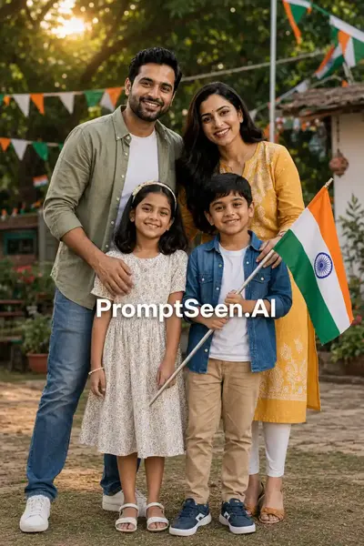 Parents Children Independence Day