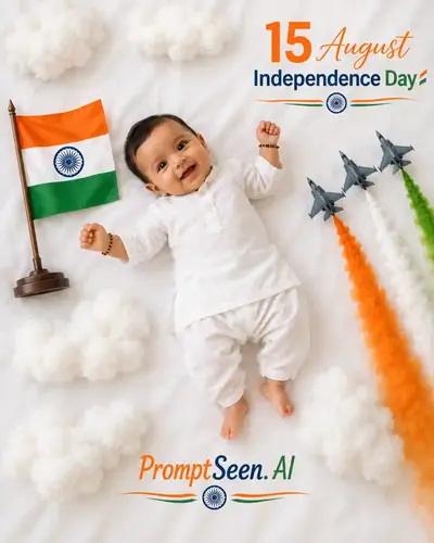 High-quality, Independence Day Baby Prompts