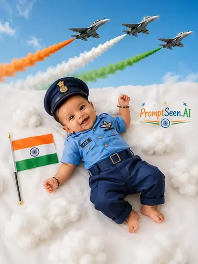 Baby Pilot with Fighter Jets