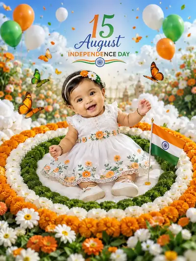 Tricolor Flower Garden Prompt