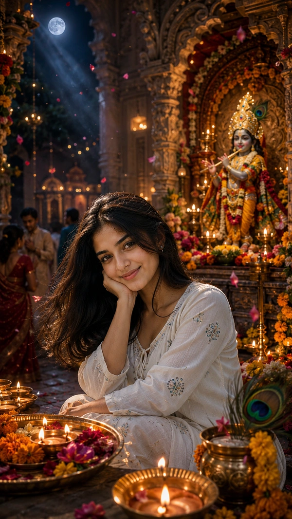 Midnight Krishna Janmashtami Status