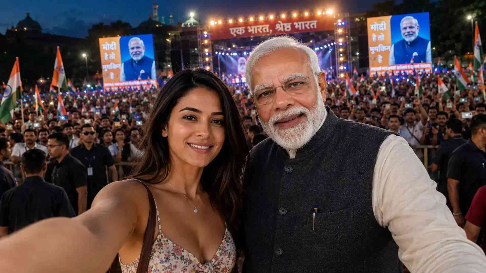 Selfie With Modi Prompt