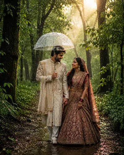 Monsoon Romance Pre Wedding AI