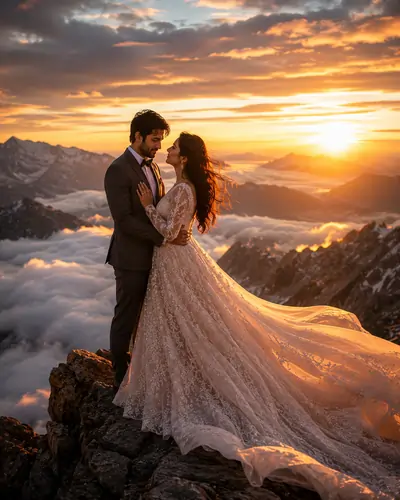 Mountain Pre Wedding AI Shoot