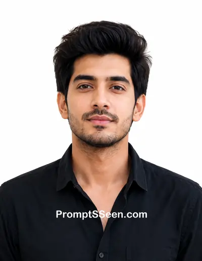 Single Passport Size Photo Prompt