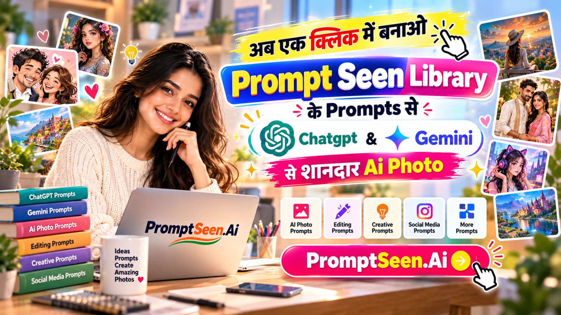 Prompt Seen – free AI photo editing prompts collection