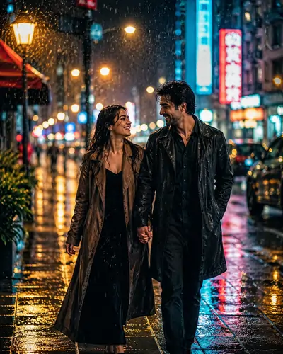 Walking Hand in Hand Gemini AI Prompt