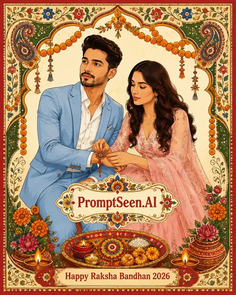 Modern Cinematic Raksha Bandhan Prompt