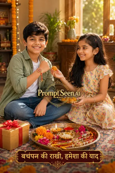 Raksha Bandhan 2026 WhatsApp DP 2nd Prompt
