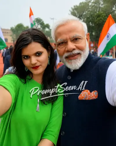 Selfie With Modi Casual Public Event