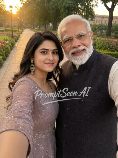 Walk and Selfie Outdoors with PM Modi
