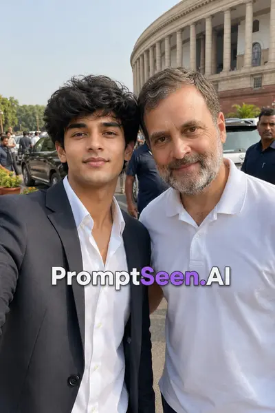 Sansad Bhavan Main Entrance Selfie