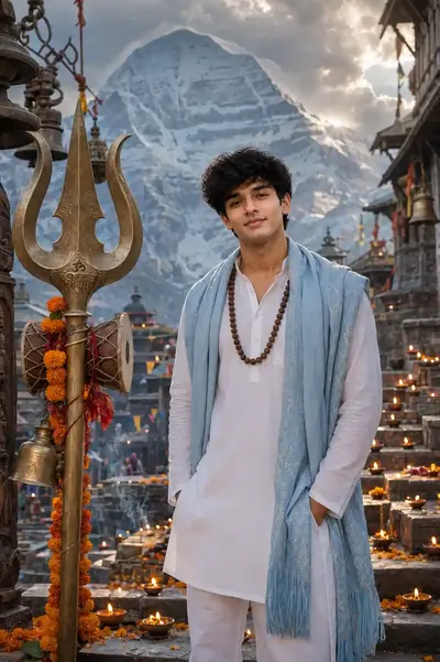 Kailash Mahadev Devotional Portrait