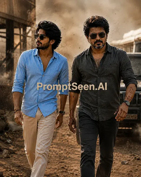 Action prompt featuring Thalapathy Vijay