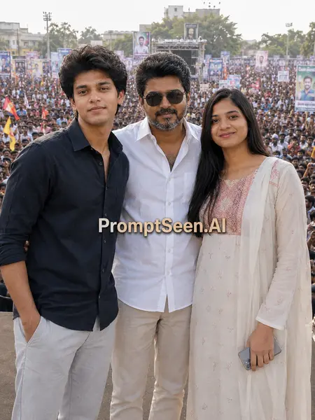Couple Photo Prompt Thalapathy Vijay