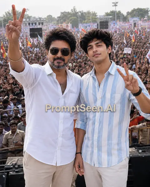 Vijay Victory Sign Prompt