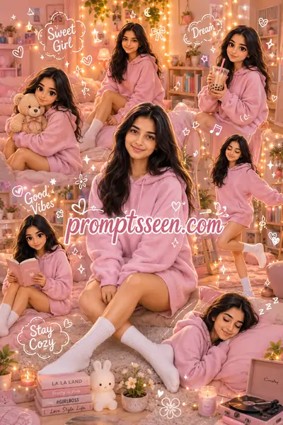Pink Bedroom Soft Girl Collage